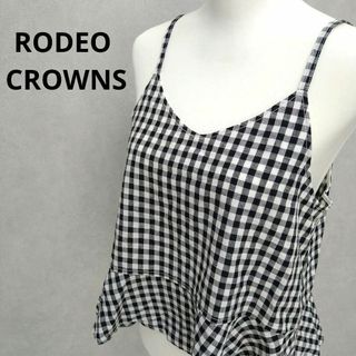 ロデオクラウンズ(RODEO CROWNS)の【美品】RODEO CROWNS　ギンガムチェック　キャミソール(キャミソール)