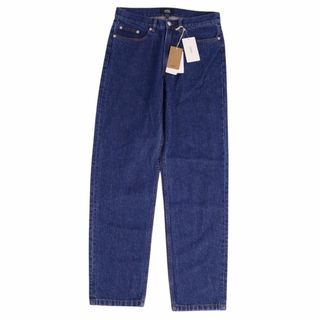 未使用 アーペーセー A.P.C パンツ ロングパンツ デニムパンツ ジーンズ 無地 コットン ボトムス レディース 27 インディゴブルー