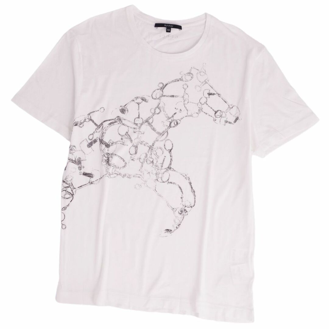 美品 グッチ GUCCI Tシャツ カットソー 半袖 ショートスリーブ ホースビット 馬柄 トップス メンズ XS ホワイト | フリマアプリ ラクマ