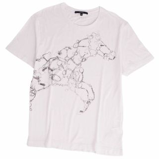 グッチ(Gucci)の美品 グッチ GUCCI Tシャツ カットソー 半袖 ショートスリーブ ホースビット 馬柄 トップス メンズ XS ホワイト(Tシャツ/カットソー(半袖/袖なし))