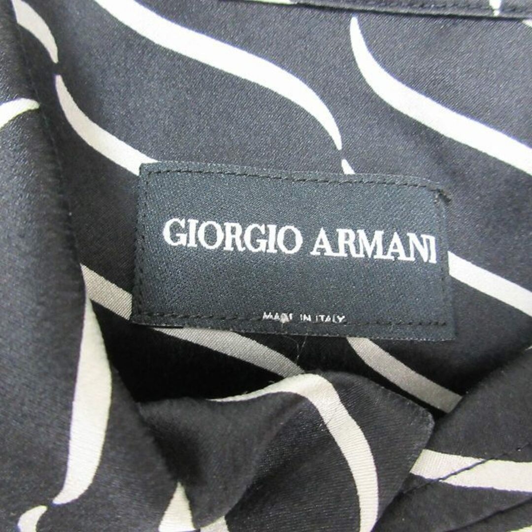 美品 ジョルジオアルマーニ GIORGIO ARMANI シルク シャツ HE7