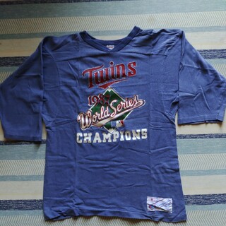 チャンピオン(Champion)の80年代 USA製 Championチャンピオン Twins Vネック Tシャツ(Tシャツ/カットソー(七分/長袖))