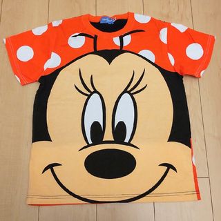 ディズニー(Disney)の☆ディズニー☆　ミニーちゃん ビッグフェイス　Tシャツ 150cm(Tシャツ(半袖/袖なし))