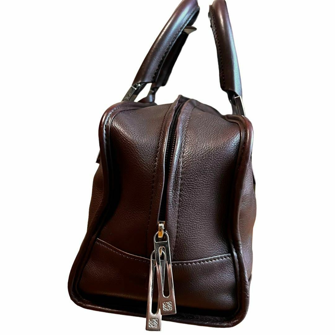 LOEWE - ロエベ アマソナ28 アナグラム 本革 ロゴ型押し エンボス 茶