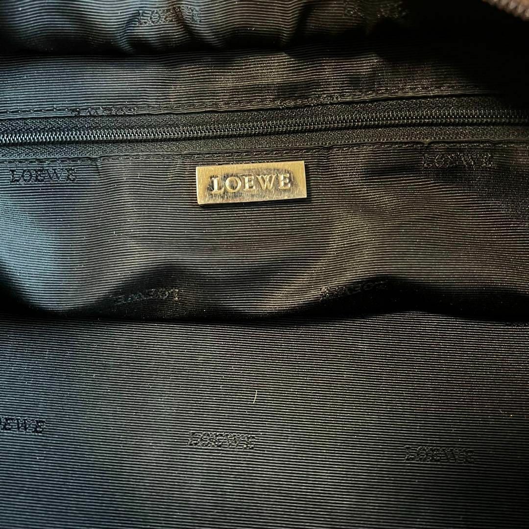 LOEWE - ロエベ アマソナ28 アナグラム 本革 ロゴ型押し エンボス 茶