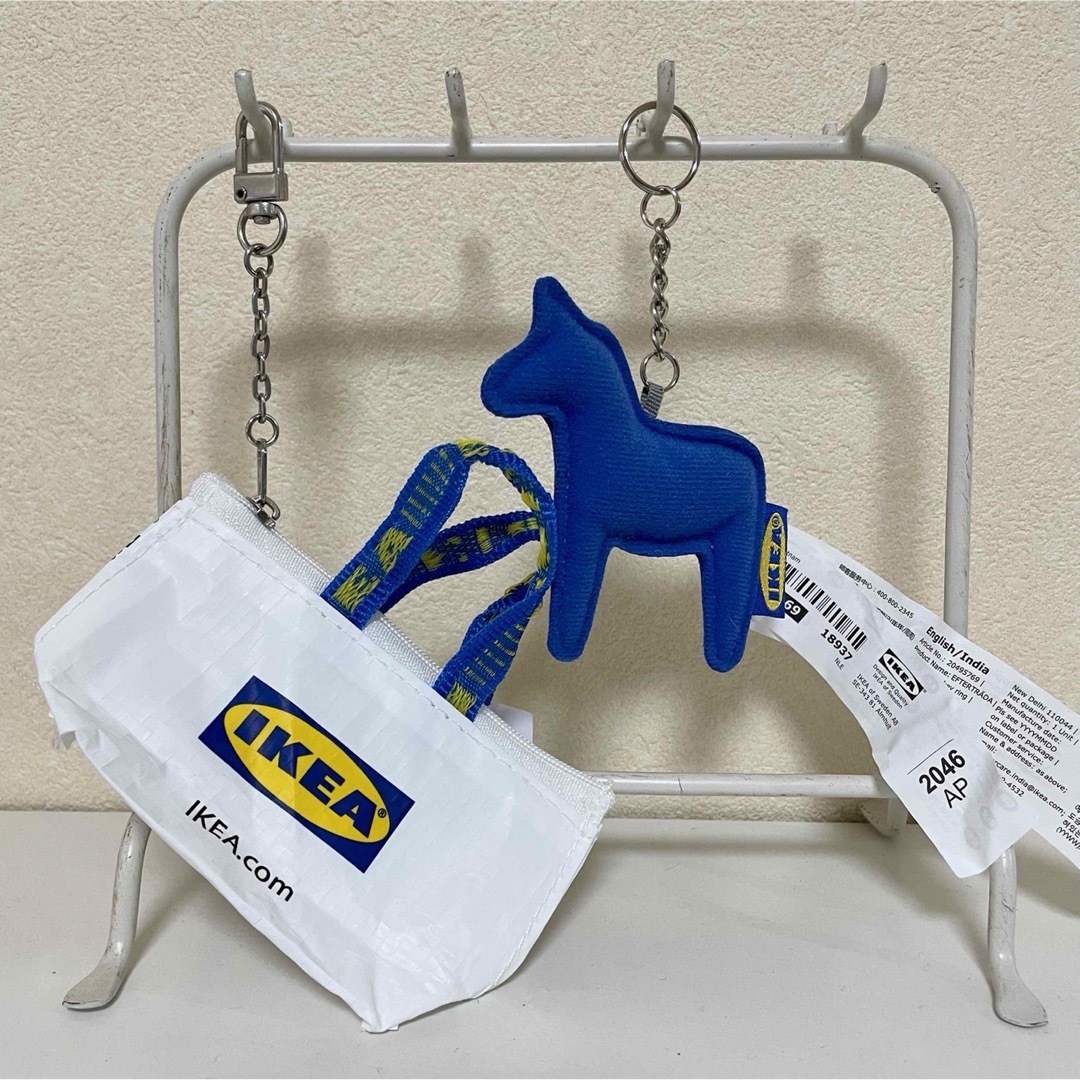 IKEA - IKEA イケア☆ロゴミニバッグキーホルダー&馬型 IKEA - IKEA イケア☆ロゴミニバッグキーホルダー&馬型