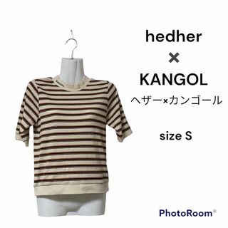ヘザー(heather)のhedher KANGOL ヘザー カンゴール　コラボ　Sサイズ　半袖　ボーダー(Tシャツ(半袖/袖なし))