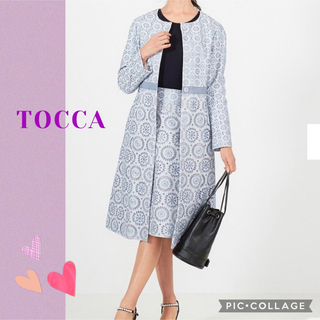 トッカ(TOCCA)のTOCCA トッカ TRITONコート　刺繍スプリングコートS(スプリングコート)