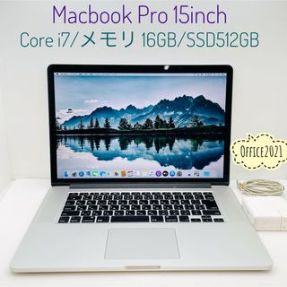 Mac (Apple) - MacBook Pro Core i7 メモリ16GB SSD512GBの通販 by