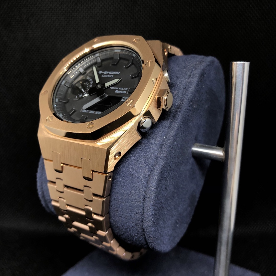 G-SHOCK(ジーショック)のGAB2100本体付き ステンレスベルトセット カシオーク カスタム Gショック メンズの時計(腕時計(アナログ))の商品写真