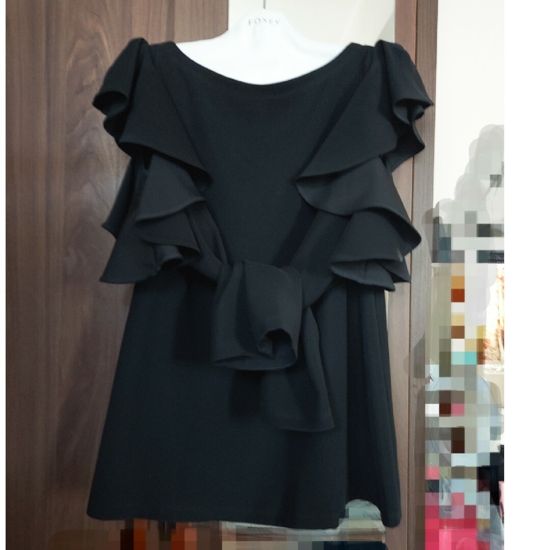ADEAM❤️TOP ブラックキャンドルトップ ウォッシャブル FOXEY-eastgate.mk