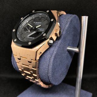 ジーショック(G-SHOCK)のGAB2100本体付き ステンレスベルトセット カシオーク カスタム Gショック(腕時計(アナログ))