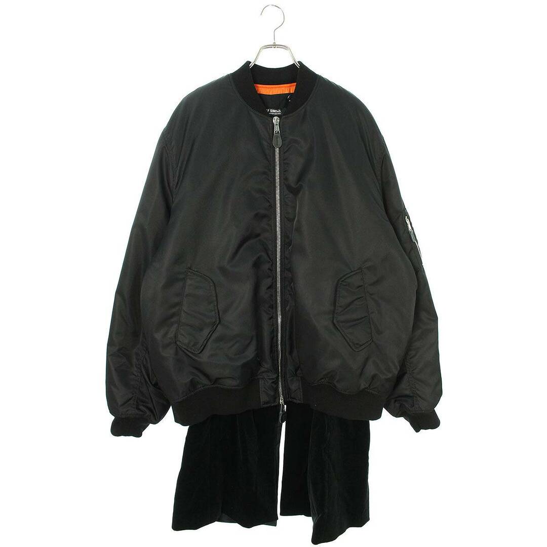 ラフシモンズ  22AW  222-M620A BOMBER WITH ELONGATED UNDERCOAT GHOST PRINT バックグラフティプリントドッキングボンバーブルゾン  メンズ 48