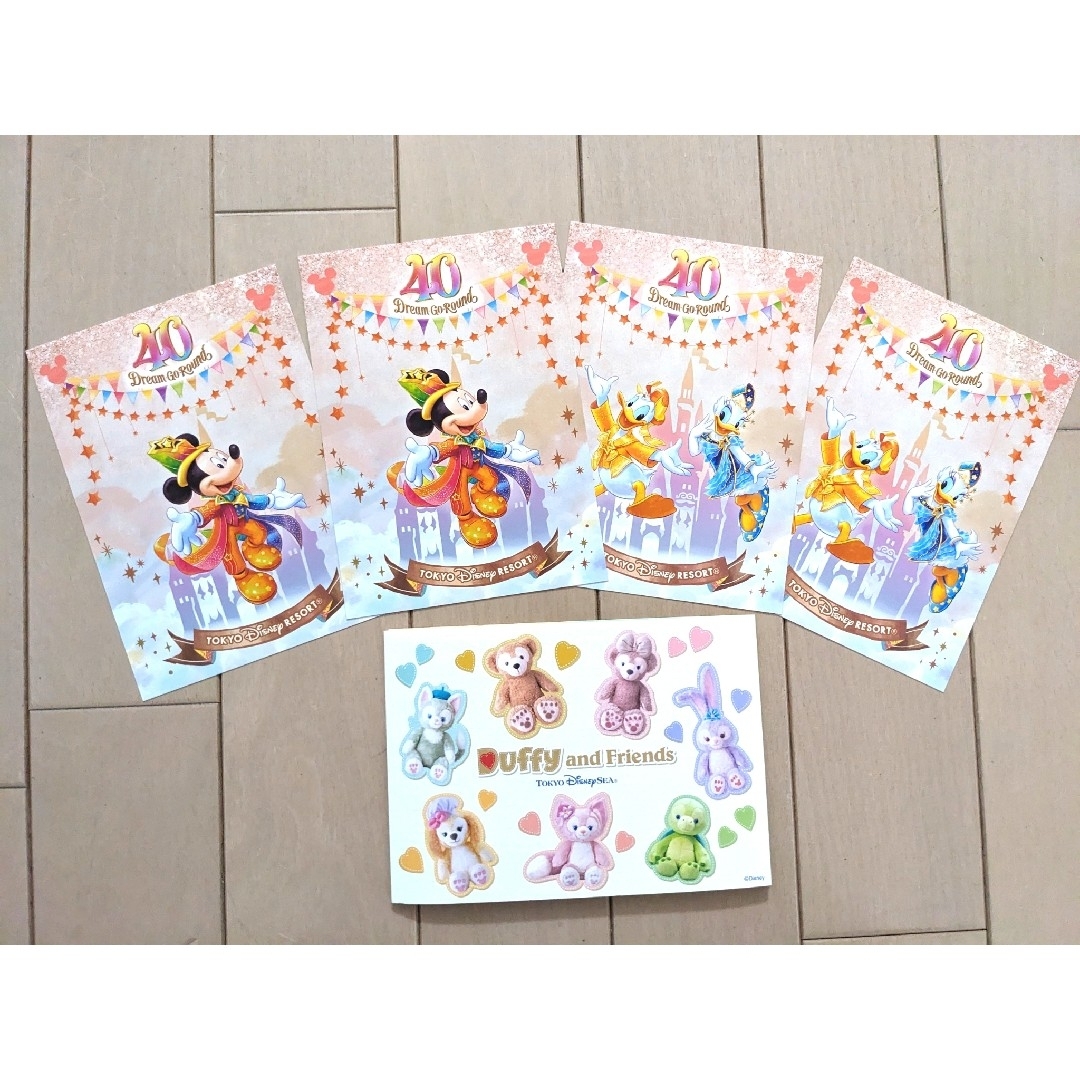 Disney(ディズニー)のディズニー40周年限定　非売品絵はがき エンタメ/ホビーのおもちゃ/ぬいぐるみ(キャラクターグッズ)の商品写真