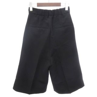 イナフ ENOF ワイド ハーフ パンツ センタープレス 黒 ブラック L