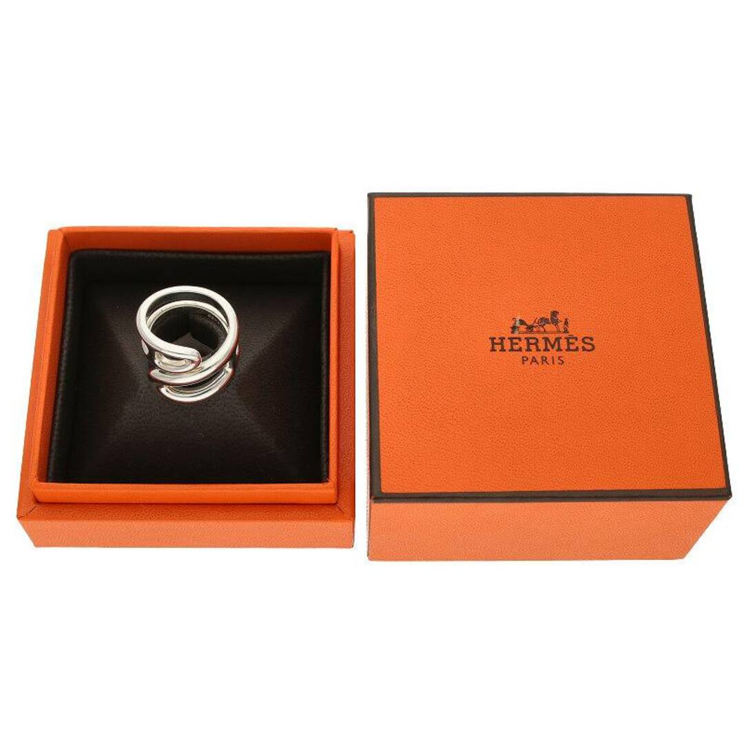 Hermes(エルメス)のエルメス  シェーヌダンクル ツイスト シルバーリング  メンズ 6号 メンズのアクセサリー(リング(指輪))の商品写真