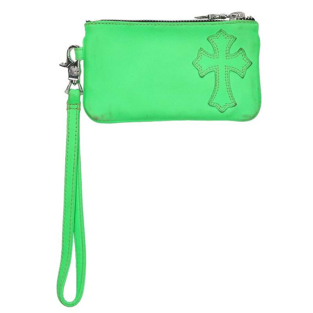 クロムハーツ ZPR CHG WRISTLET SML/ジッパーチェンジパース ストラップ付クロスパッチダガージップレザーコインケース メンズ