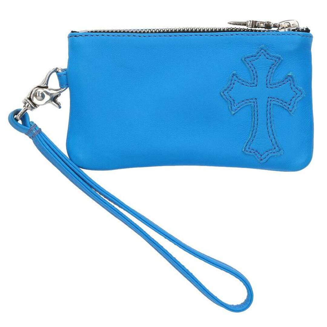 クロムハーツ  ZPR CHG WRISTLET SML/ジッパーチェンジパース ストラップ付クロスパッチダガージップレザーコインケース  メンズ