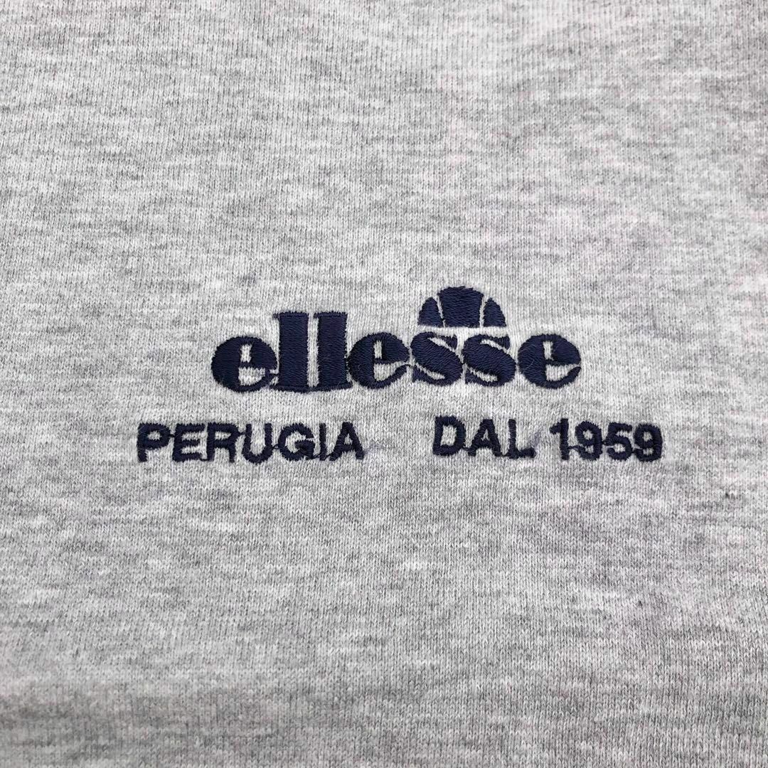 ellesse(エレッセ)のellesse 刺繍ロゴ リンガーTシャツ M グレー 在原みゆ紀 あいみょん メンズのトップス(Tシャツ/カットソー(半袖/袖なし))の商品写真