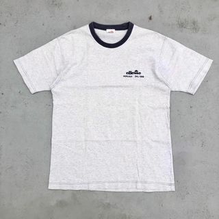 エレッセ(ellesse)のellesse 刺繍ロゴ リンガーTシャツ M グレー 在原みゆ紀 あいみょん(Tシャツ/カットソー(半袖/袖なし))