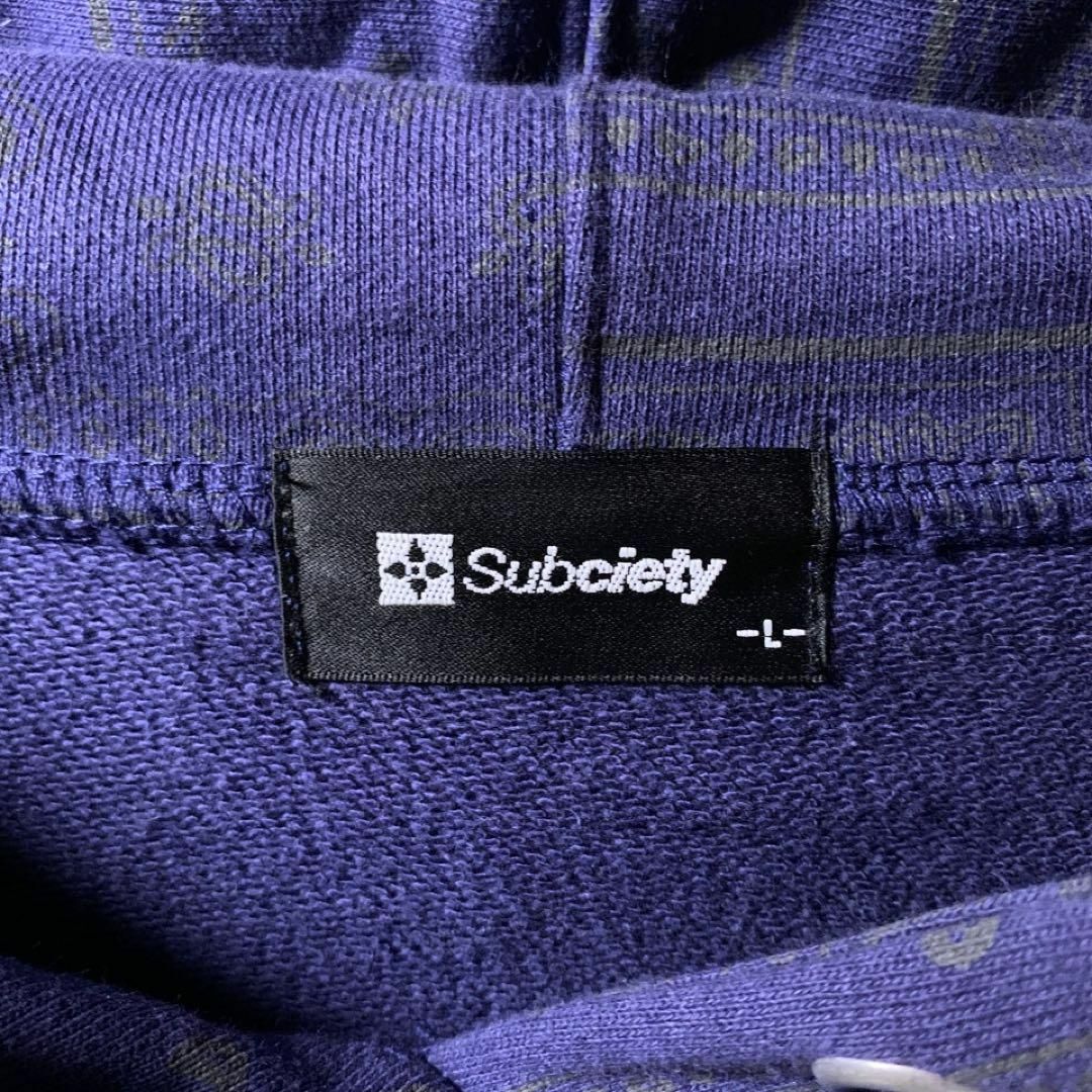 Subciety Subciety サブサエティー バンダナ ペイズリー パーカー ネイビー 肉厚の通販 by Nancyアパレル｜サブサエティ ならラクマ