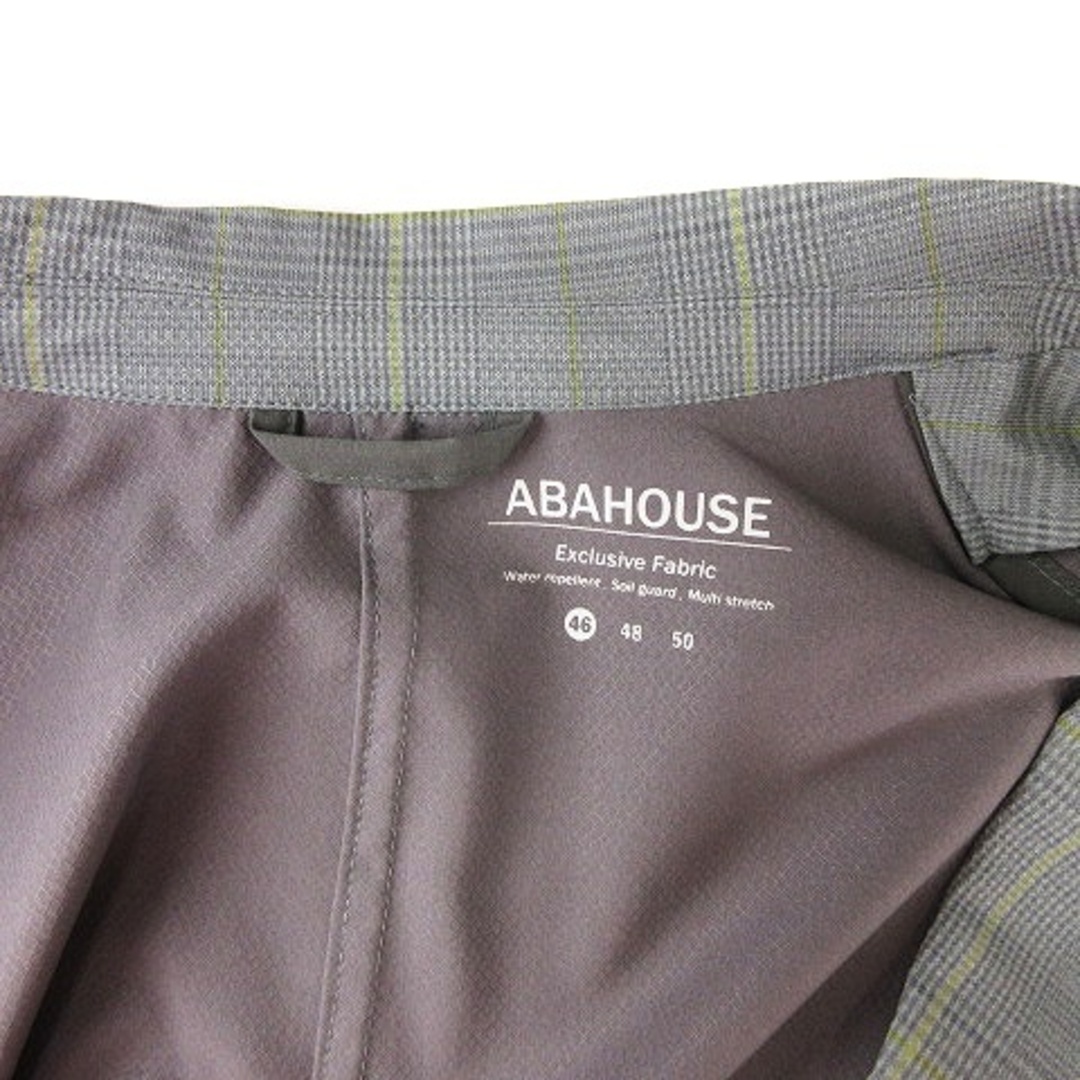 ABAHOUSE(アバハウス)のアバハウス テーラードジャケット シングル 2B グレー 46 M相当 メンズのジャケット/アウター(テーラードジャケット)の商品写真