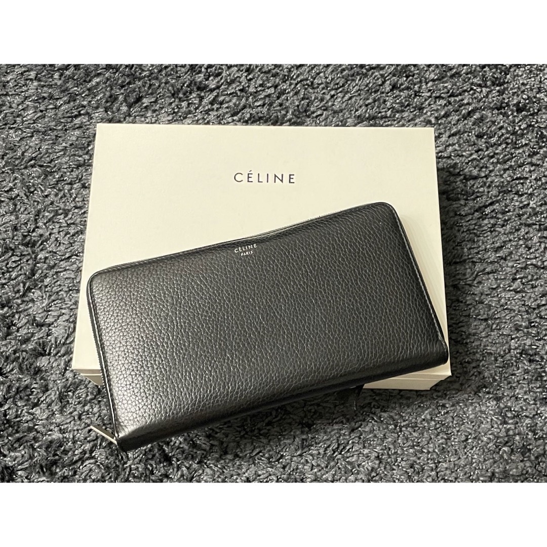 【人気】CELINE 財布 長財布 ラウンドジップ レザー財布