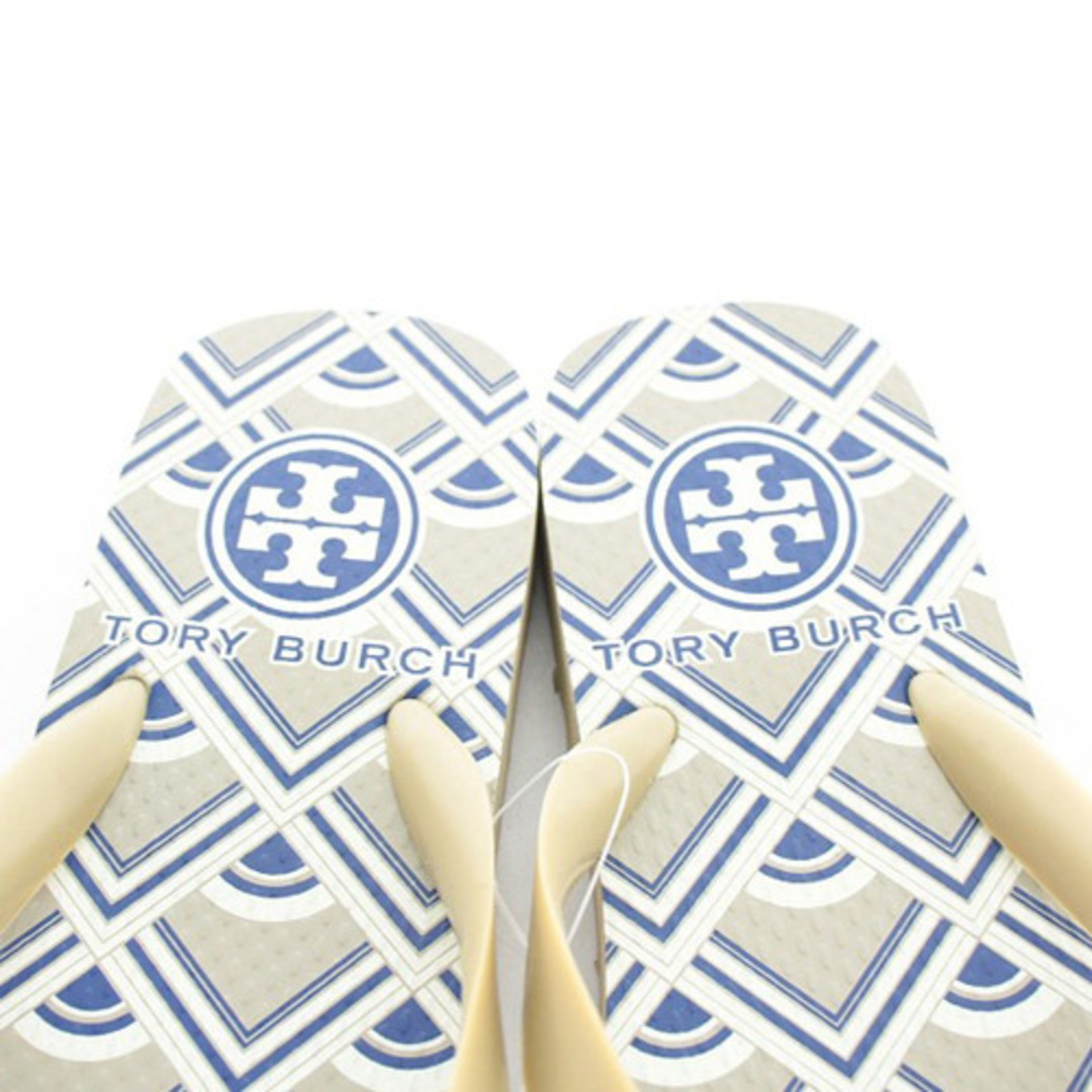 Tory Burch(トリーバーチ)のトリーバーチ ビーチサンダル トング 5M 22cm べージュ グレー レディースの靴/シューズ(サンダル)の商品写真