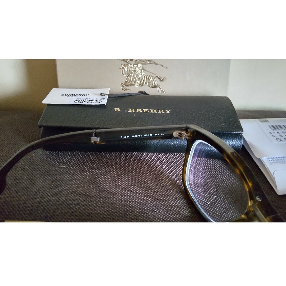 BURBERRY - BURBERRY☆べっ甲柄 折りたたみサングラス B4341 3001-5の