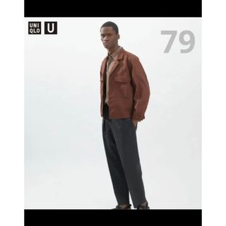 ユニクロ(UNIQLO)のユニクロU ワイドフィットタックジャージーパンツ(スラックス)