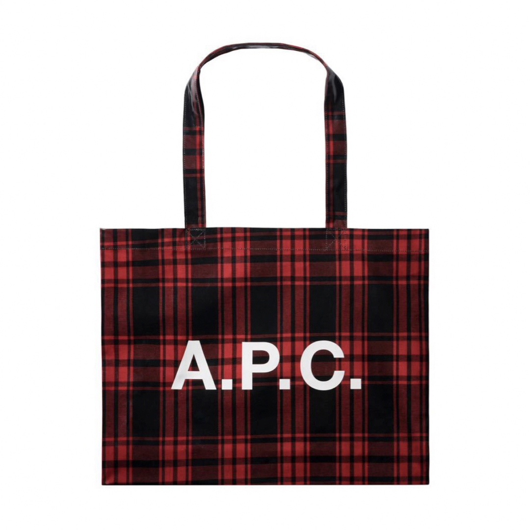 新品タグ付 A.P.C. 赤チェック アーペーセー トートバッグ-eastgate.mk