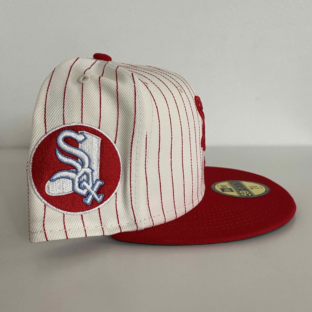 New Era Cap 3/8 ツバ裏ラベンダー ニューエラ ホワイトソックスメンズ