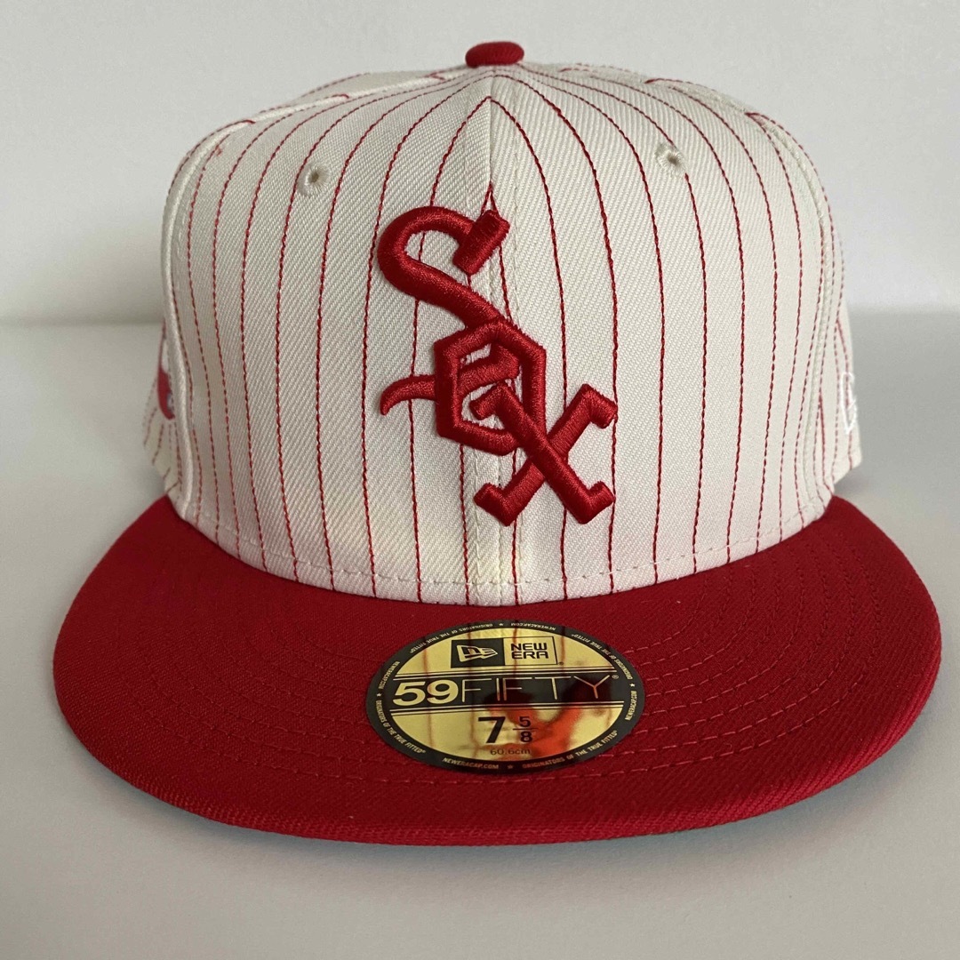 New Era Cap 3/8 ツバ裏ラベンダー ニューエラ ホワイトソックスメンズ