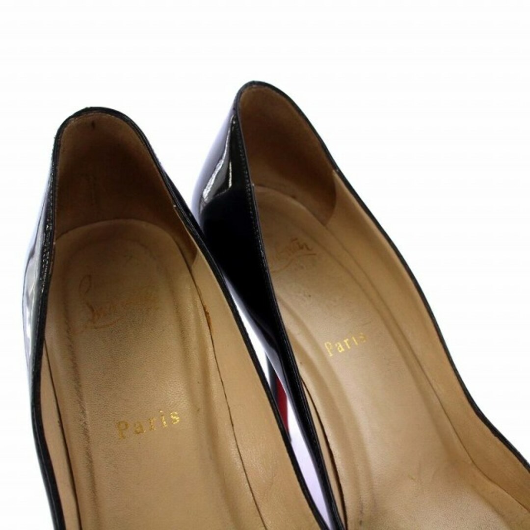 Christian Louboutin(クリスチャンルブタン)のクリスチャンルブタン ポインテッドトゥパンプス ハイヒール ピンヒール 黒 レディースの靴/シューズ(ハイヒール/パンプス)の商品写真