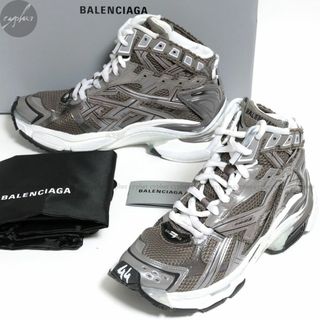 BALENCIAGA バレンシアガ PARIS HIGH TOP 688752 BBモノグラム ヴィンテージ加工ハイトップスニーカー ブラウン #dg2302