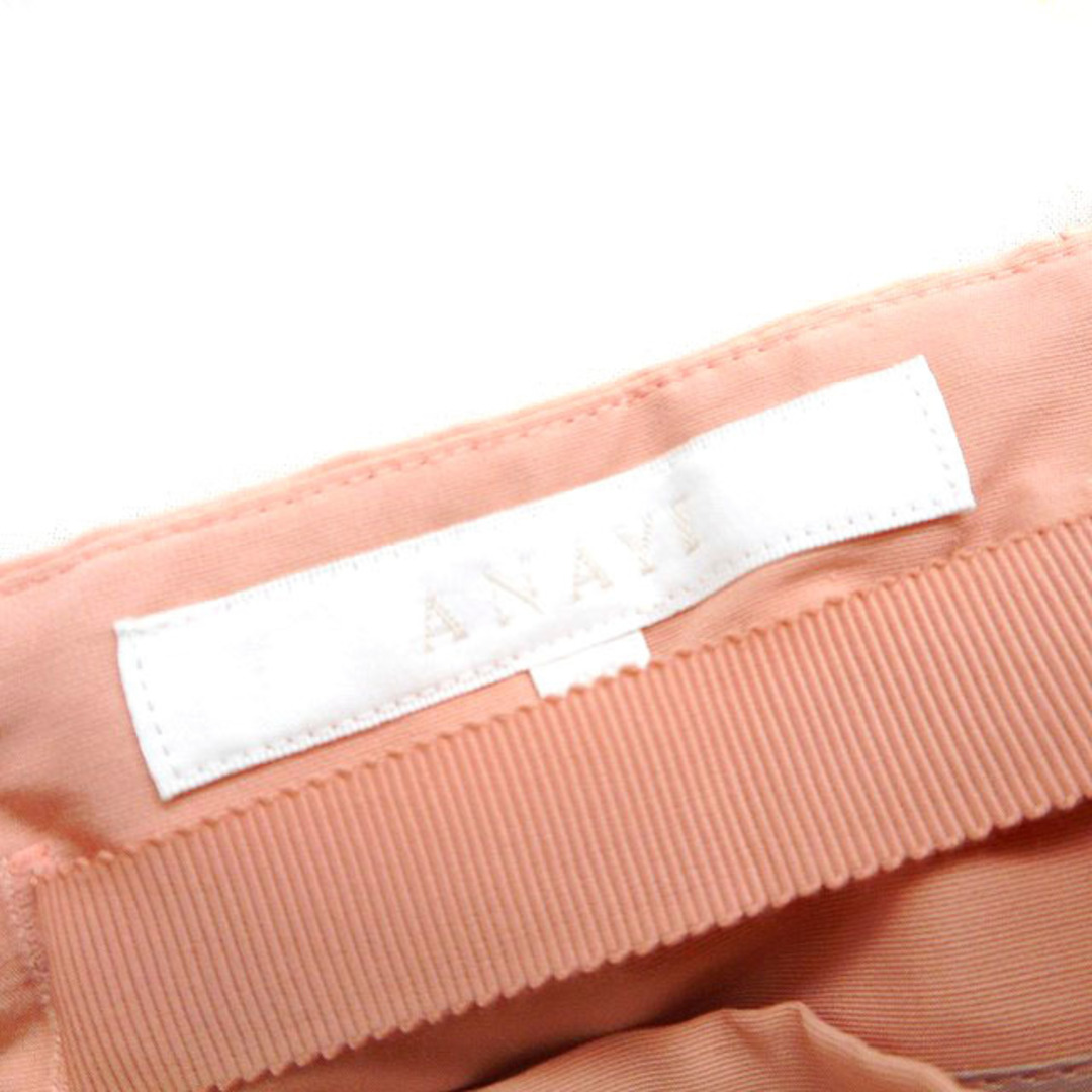ANAYI(アナイ)のアナイ  スカート フレア ひざ丈 リボン タック サイドジップ 38 ピンク レディースのスカート(ひざ丈スカート)の商品写真