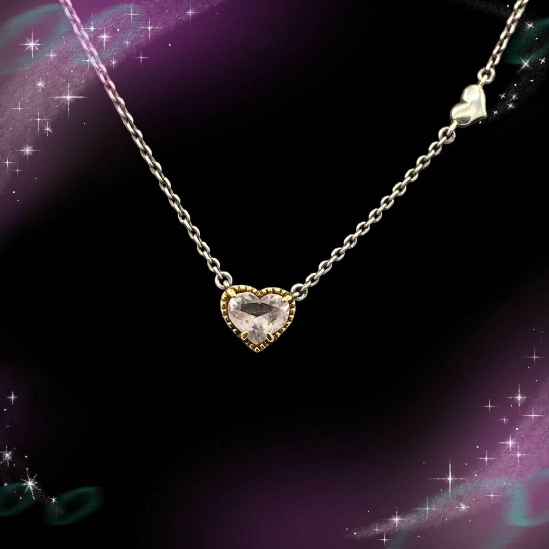 STAR JEWELRY K18 ハートネックレス