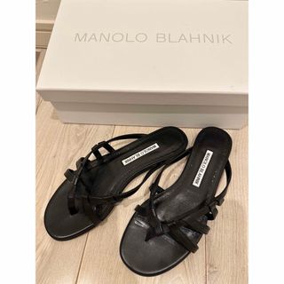 マノロブラニク(MANOLO BLAHNIK)のＭＡＮＯＲＯ  ＢＬＡＨＮＩＫ ﾛﾝﾊｰﾏﾝ(サンダル)