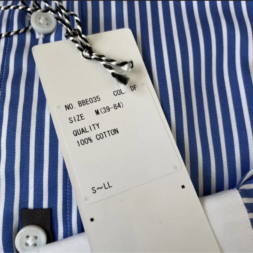 THE SUIT COMPANY(スーツカンパニー)のスーツカンパニー長袖ドレスシャツストライプタブカラーM(39-84)新品サックス メンズのトップス(シャツ)の商品写真