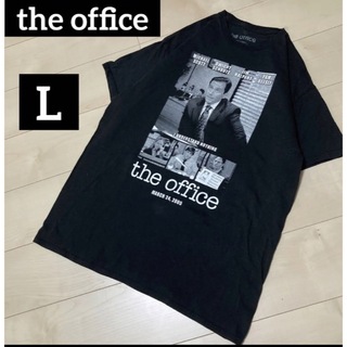 ティービーアンドムービー(TV&MOVIE)のtheofficeオフィスドラマムービーTシャツtシャツ黒ビッグプリントL(Tシャツ/カットソー(半袖/袖なし))