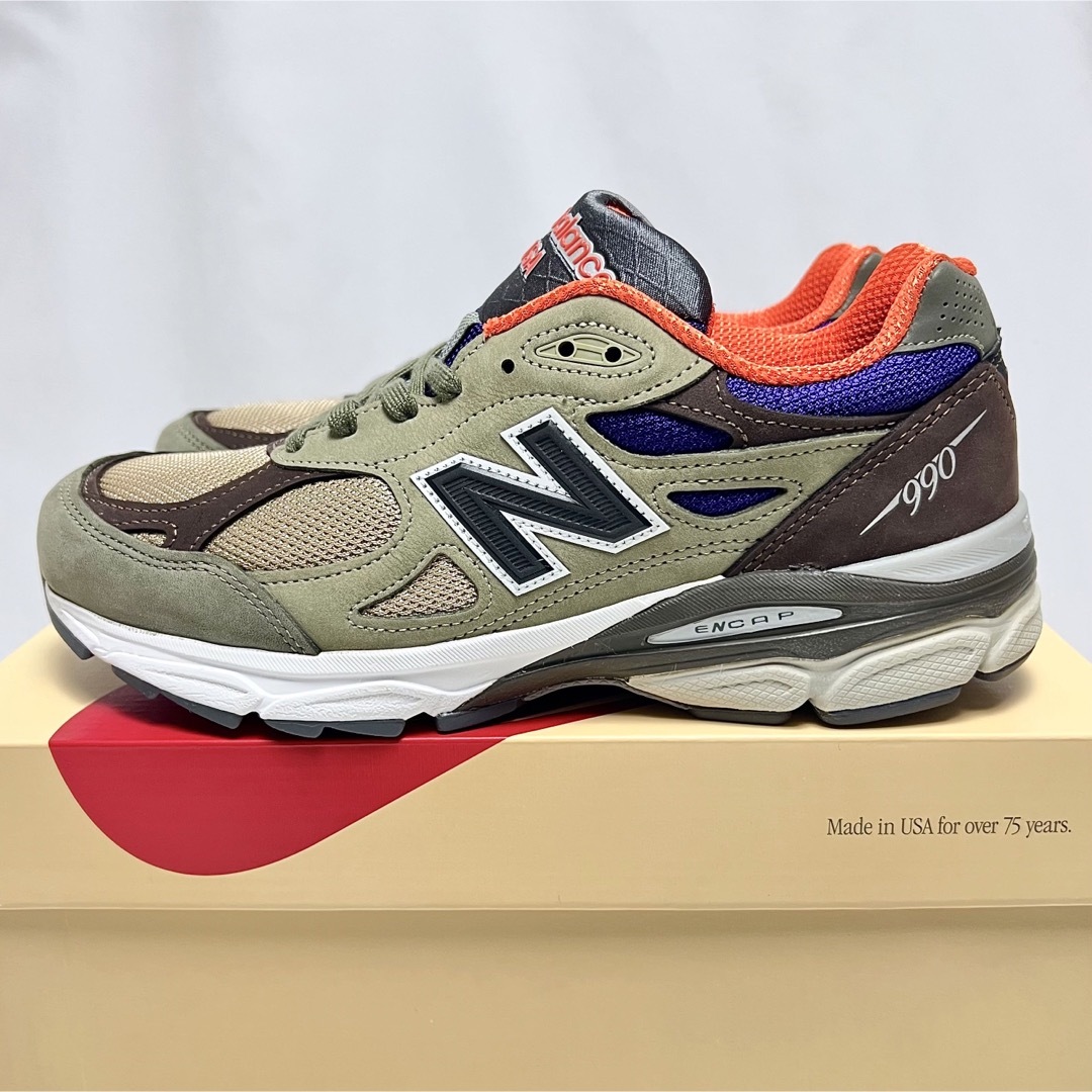 New Balance(ニューバランス)の28cm 新品 USA製 ニューバランス 990 V3 スニーカー ベージュ メンズの靴/シューズ(スニーカー)の商品写真