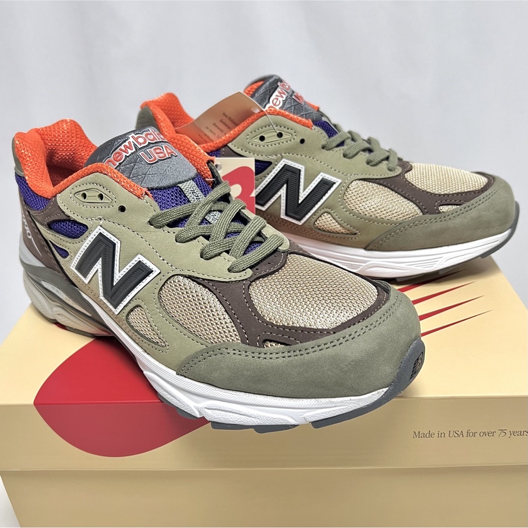 New Balance(ニューバランス)の28cm 新品 USA製 ニューバランス 990 V3 スニーカー ベージュ メンズの靴/シューズ(スニーカー)の商品写真