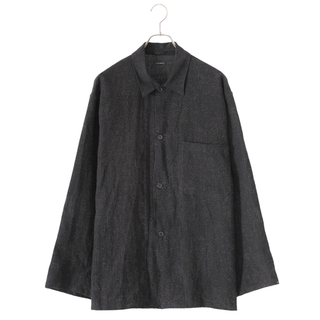 コモリ(COMOLI)のcomoli リネンドットシャツジャケット　サイズ3(シャツ)