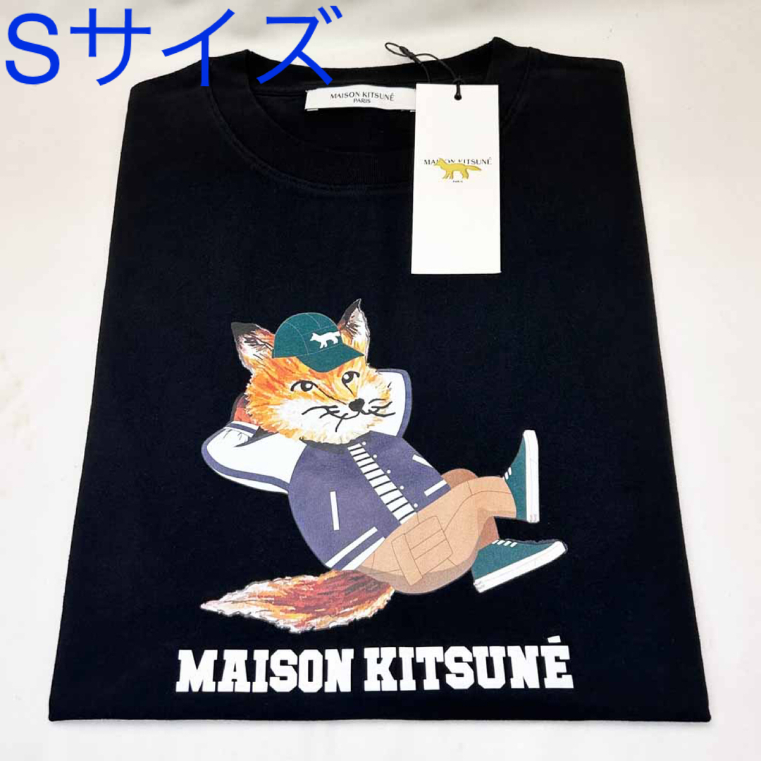 新品 メゾンキツネ 半袖Tシャツ KM103 ブラック Sサイズ