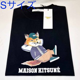 メゾンキツネ(MAISON KITSUNE')の新品 メゾンキツネ 半袖Tシャツ KM103 ブラック Sサイズ(Tシャツ/カットソー(半袖/袖なし))