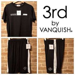 サードバイヴァンキッシュ(3rd by VANQUISH)の【新品】3rd by VANQUISH セットアップXL 黒×白 朝倉未来着用(Tシャツ/カットソー(半袖/袖なし))