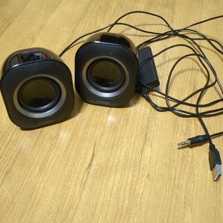 エレコム スピーカー USB給電 4W  ブラック MS-P08UBK(スピーカー)