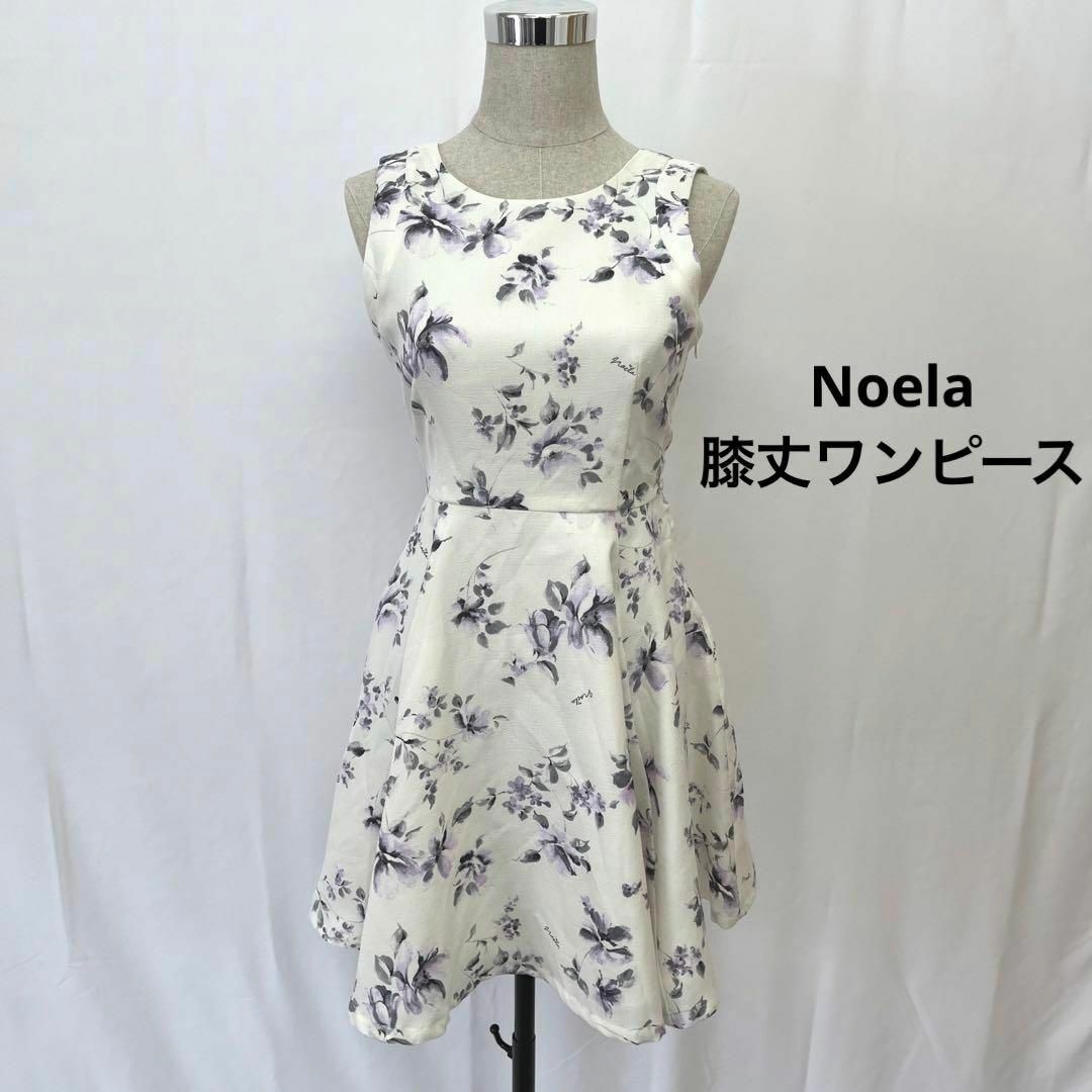 Noela(ノエラ)のNoela 膝丈ワンピース　花柄　袖なし レディースのワンピース(ひざ丈ワンピース)の商品写真