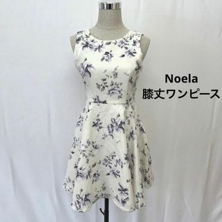 ノエラ(Noela)のNoela 膝丈ワンピース　花柄　袖なし(ひざ丈ワンピース)