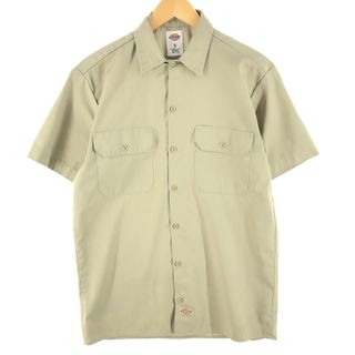 ディッキーズ(Dickies)の古着 ディッキーズ Dickies 半袖 ワークシャツ メンズM /eaa355861(シャツ)